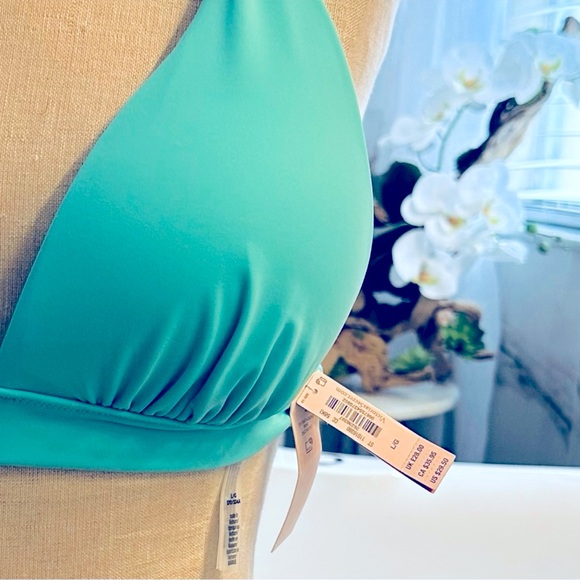 NWT Victoria’s Secret Seafoam Halter Bikini Top (L) & Hipster Bikini Bottom (M) - Picture 5 of 5